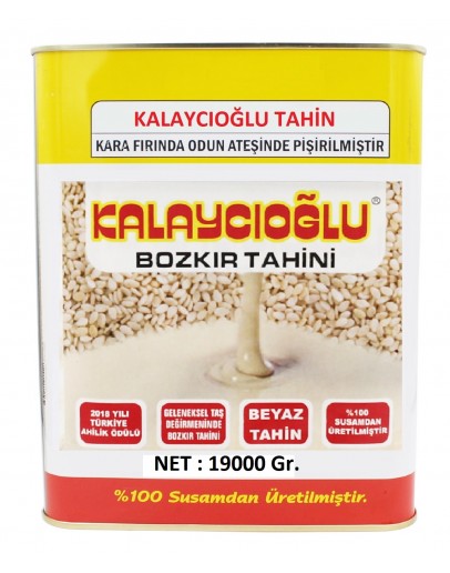 Kalaycıoğlu Beyaz Bozkır Tahini 19 KG TENEKE